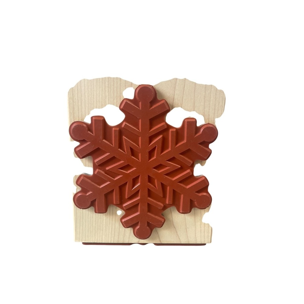Stampin' Up! "Supersize Snowflake" Wood Mounted Rubber Stamp Christmas Winter